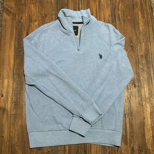 Men’s U.S. Polo Assn. 1/4 Zip Sweater - Blue
